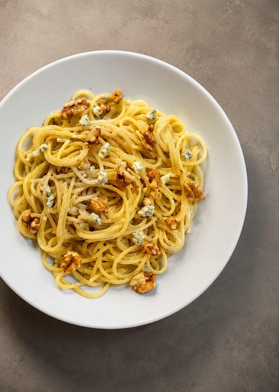 Spaghetti au gorgonzola