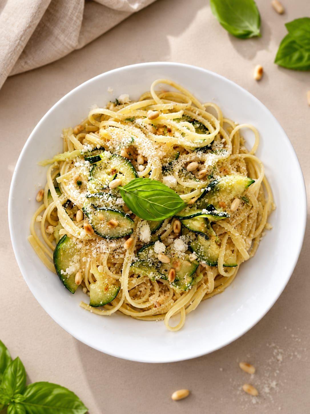 Pâtes aux courgettes