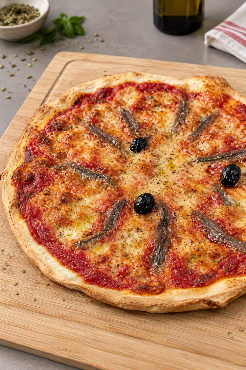 Pizza aux anchois