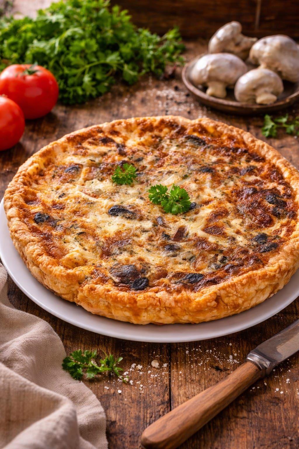 Quiche aux champignons