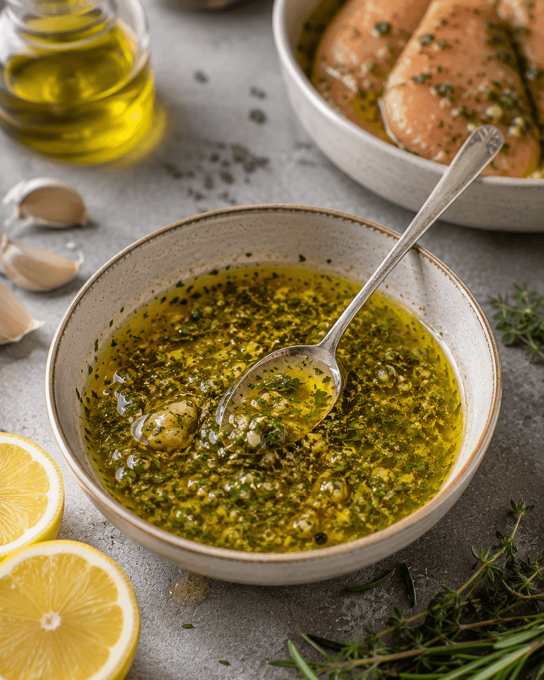 Marinade poulet citron herbes