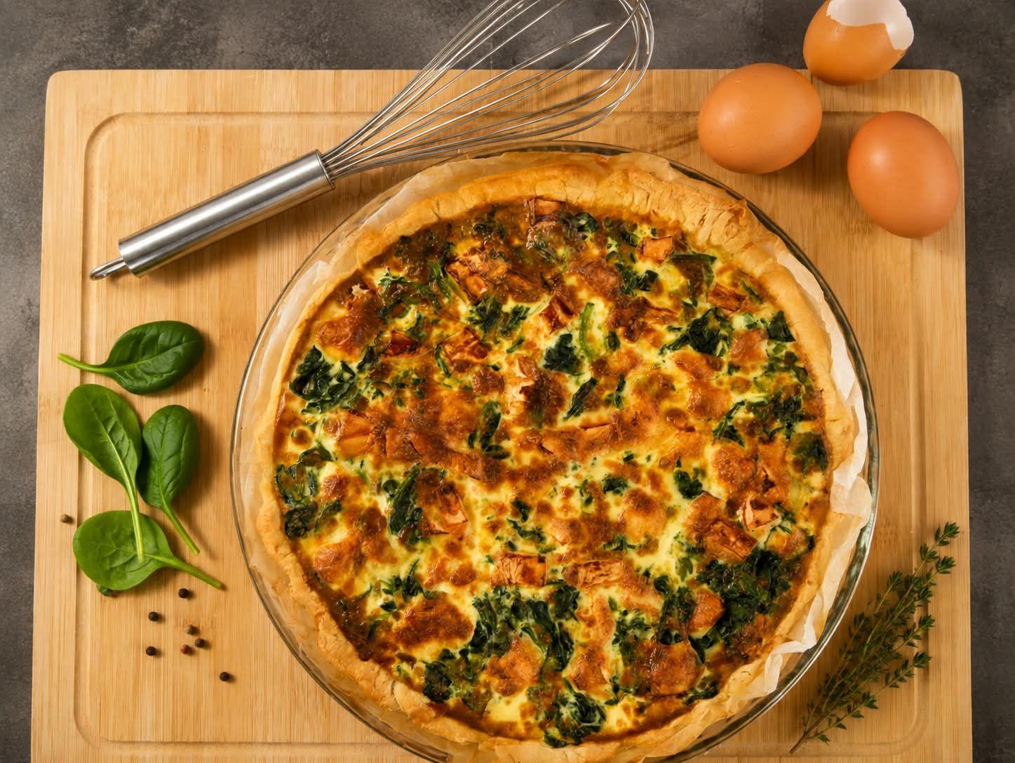 Quiche aux épinards et chèvre