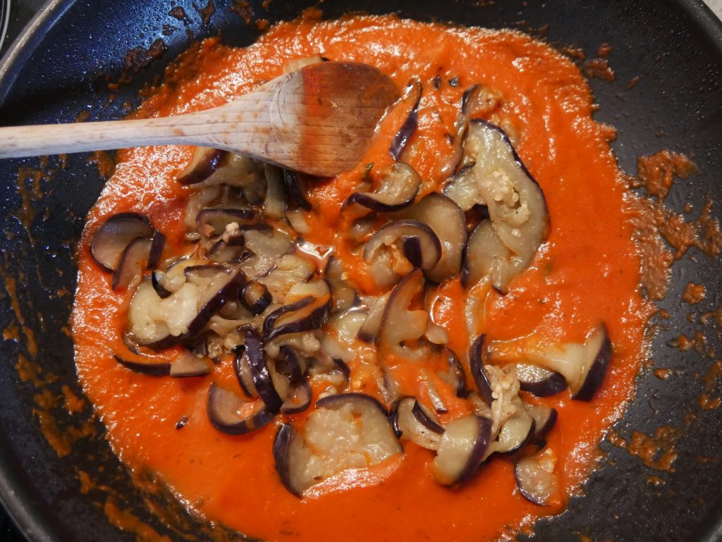 aubergines sauce tomates pasta alla norma